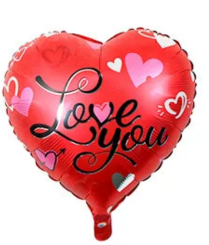 “Love You” Red Love Shape
