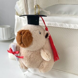 Capybara Graduation Keychain