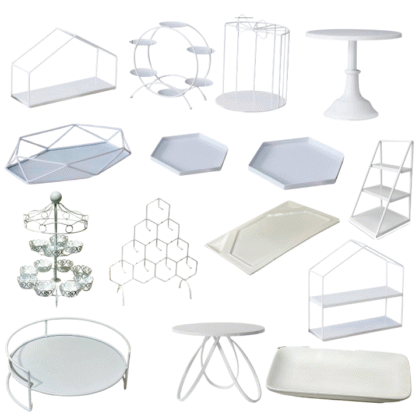 WHITE DESSERT STAND