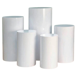 White Cylinder Stand