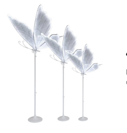 White Clothes Butterfly Stand
