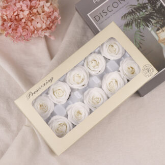 White Preserved Rose