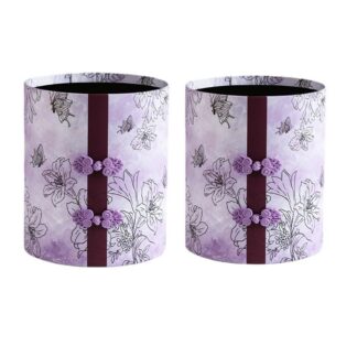 Purple Chinese Theme Round Box
