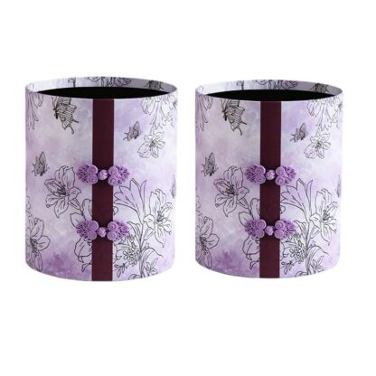 Purple Chinese Theme Round Box