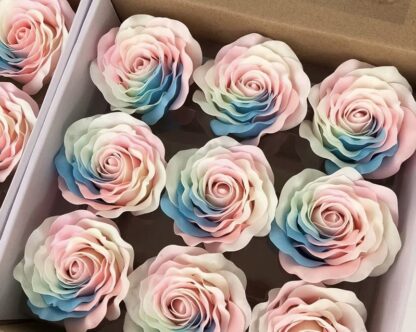 Rainbow Color Soap Flower