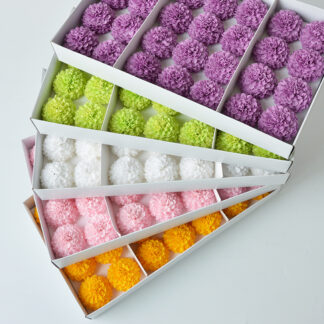 Half Ping Pong Soap Flower