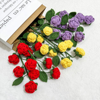 Knitting Spray Rose