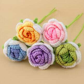 Knitting Gradient Rose