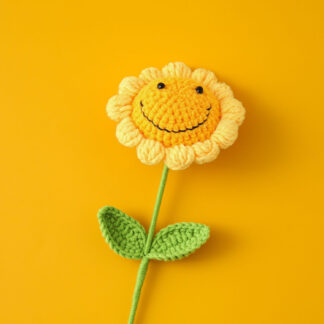 Knitting Smilling Sunflower