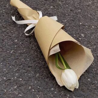 Kraft Flower Wrapping Paper