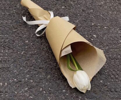Kraft Flower Wrapping Paper