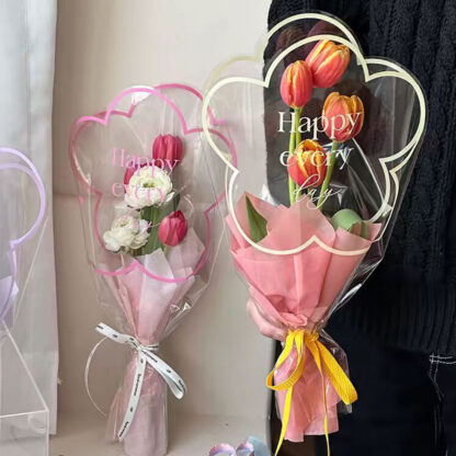 Flower Shape Opp Paper