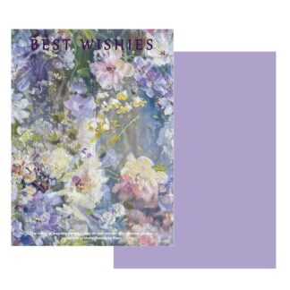 Purple Sicilian Oil Painting Series Wording Paper