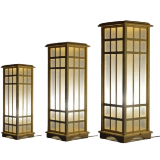 Chinese Wood Box Light